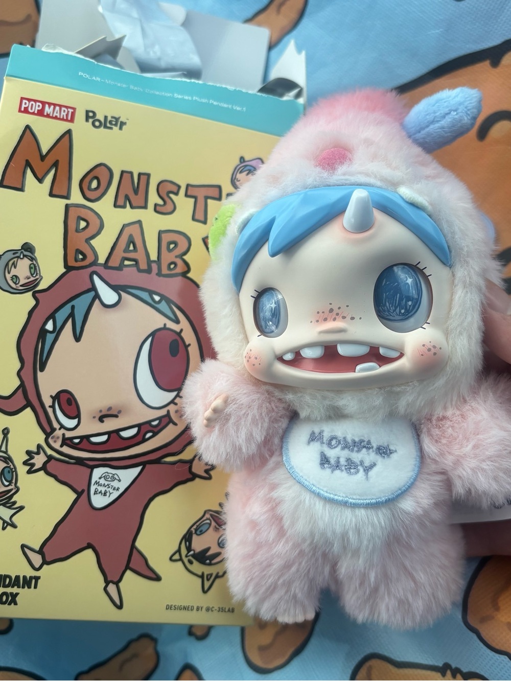 POP MART x Polar Monster Baby Plush Pendant Confirmed box Pififo